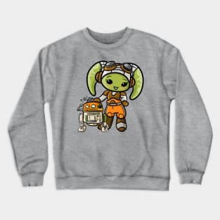 Cute Rebels: Space Mom and Chopper Crewneck Sweatshirt